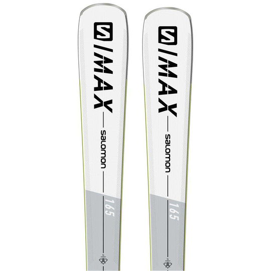 Salomon Max 6+m10 Gw L80 Alpine Skis Silver 160