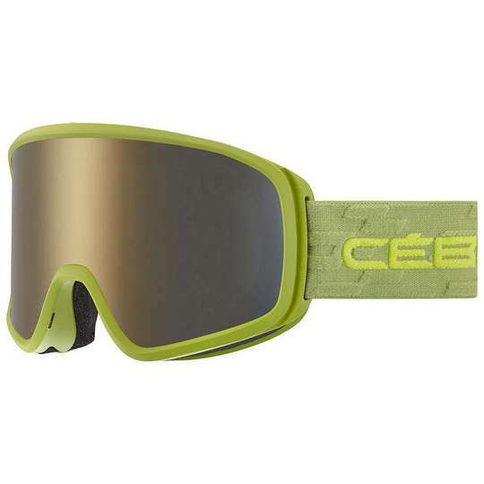 Cebe Striker Evo Ski Goggles Green Dark Smoke Flash Gold/CAT3