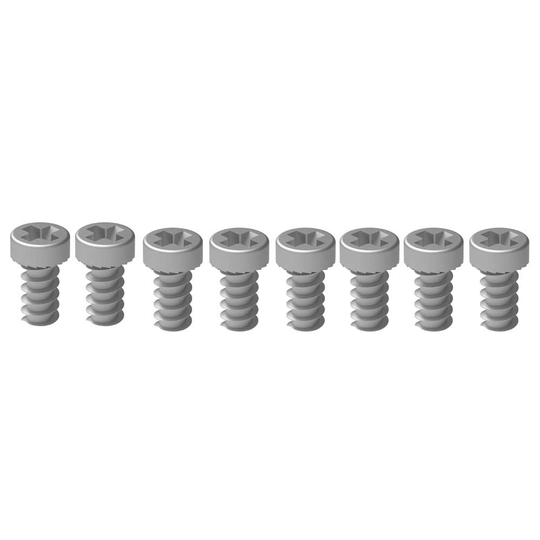 Atk Race Screw Kit 8 Units Silver