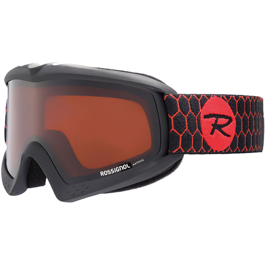 Rossignol Raffish Ski Goggles Black Dark Orange/CAT3