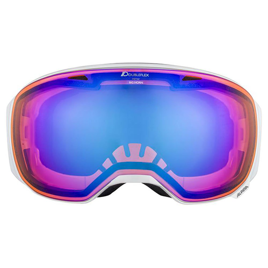 Alpina Big Horn Hm Ski Goggles White Blue/CAT2