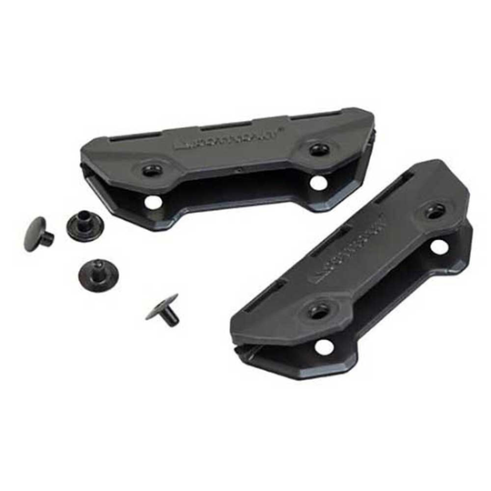 Contour Sujeción Clip Puntera Tip Fix With Rivets Silver Pair
