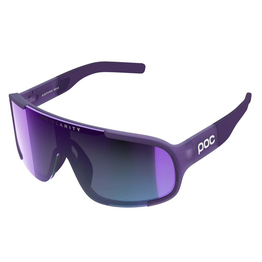 Poc Aspire Mid Sunglasses Black Clarity Universal / Violet Mirror/CAT2