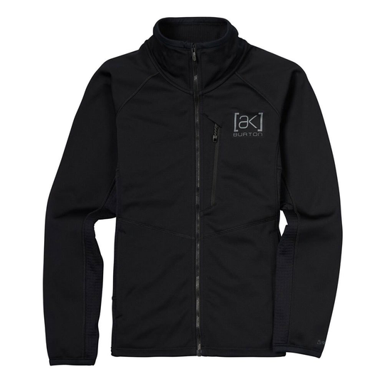 Burton Ak Helium Grid Full Zip Sweatshirt Black L Woman