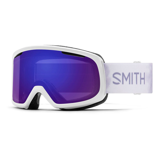 Smith Riot Ski Goggles White Chromapop Everyday Violet Mirror/CAT2
