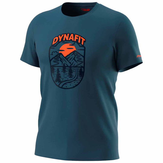 Dynafit Graphic Co Short Sleeve T-shirt Blue M Man