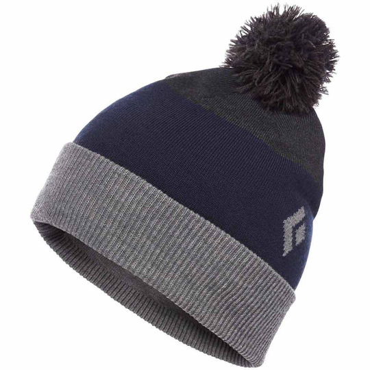 Black Diamond Pom Beanie Grey Man