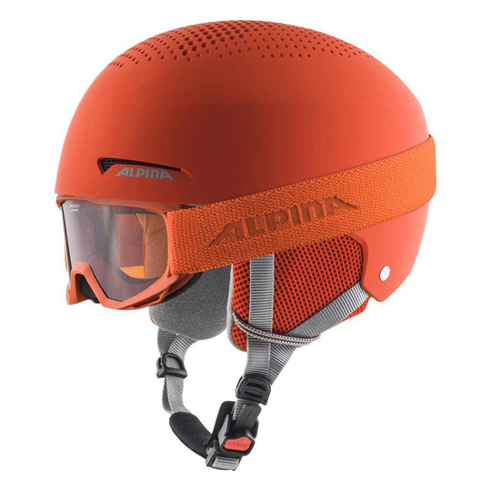 Alpina Zupo Set Helmet Orange 48-52 cm