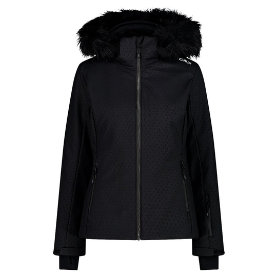 Cmp Zip Hood 31w0196f Jacket Black 2XS Woman