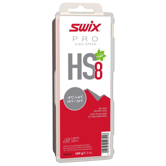 Swix Hs8 -4ºc/+4ºc 180 G Board Wax Red,White