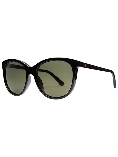 Electric Palm Gloss Black Sunglasses grey polar