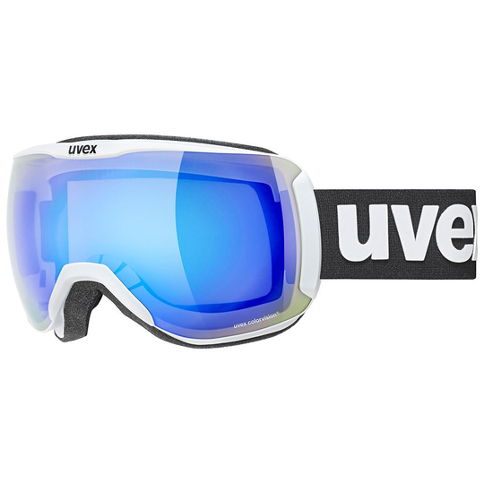 Uvex Downhill 2100 Cv Ski Goggles White Mirror Blue Colorvision Green/CAT2