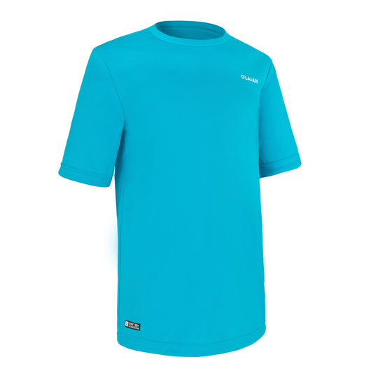 Kids' Surfing Uv Protection Water T-shirt - Sky Blue