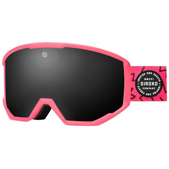 Siroko G1 Alpino Ski Goggles Pink Black/CAT3