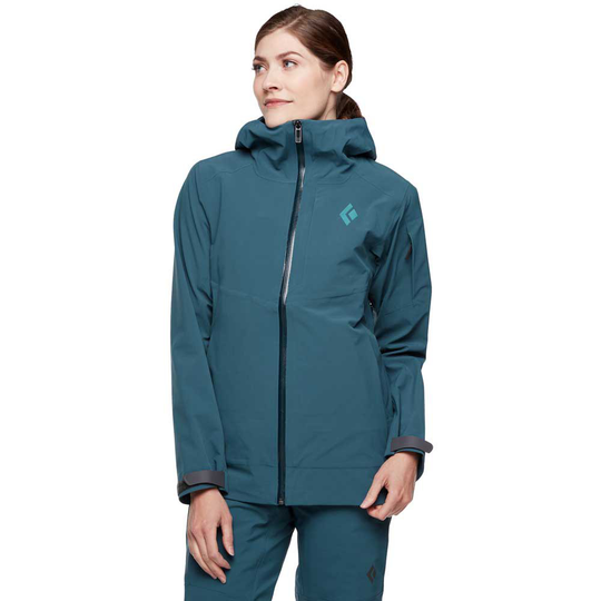 Black Diamond Recon Stretch Ski Shell Jacket Blue XS Woman