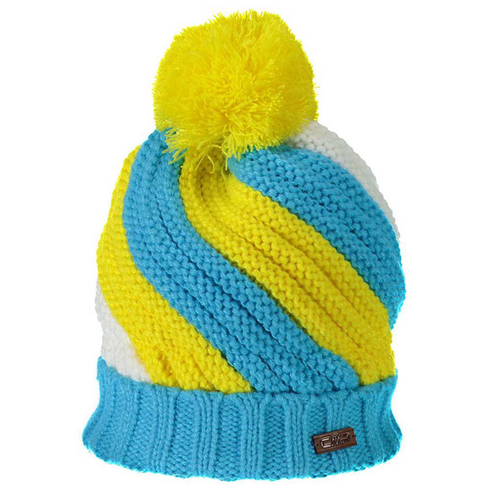 Cmp 5505009j Knitted Beanie Yellow,Blue Boy