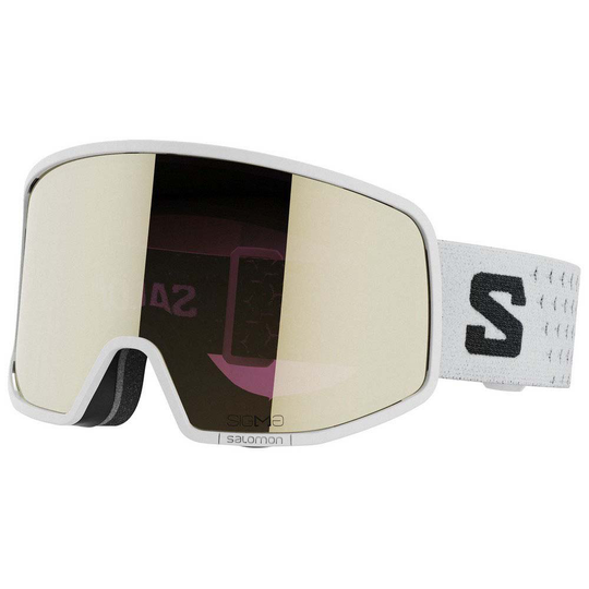 Salomon Lo Fi Sigma Ski Goggles White Black/CAT 2
