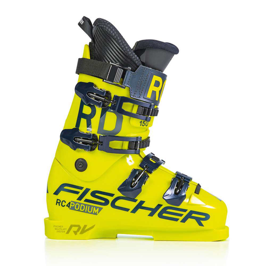 Fischer Rc4 Podium Rd 150 Alpine Ski Boots Yellow 27.5