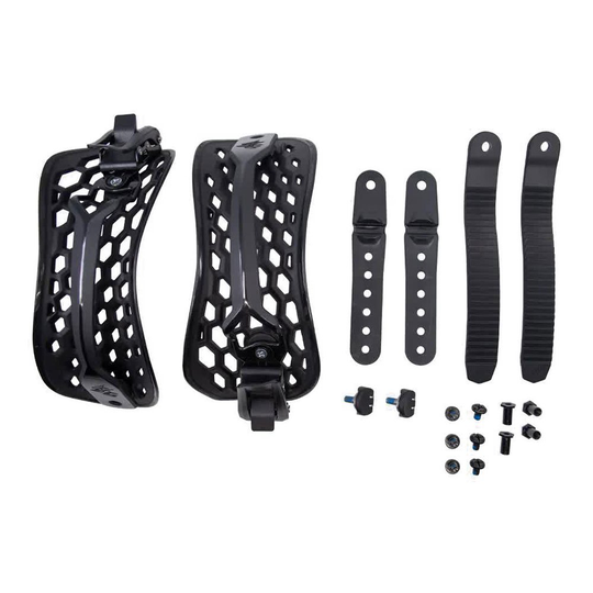 Jones Power Spine Ankle Snowboards Bindings Straps Silver M-L