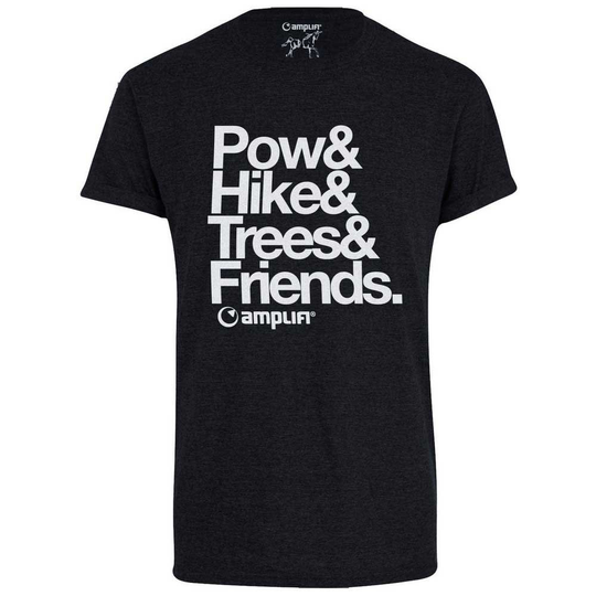 Amplifi Claim Snow Short Sleeve T-shirt Black S Man
