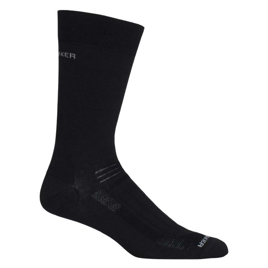 Icebreaker Hike Ultra Light Liner Crew Merino Socks Black EU 39-41 1/2 Man
