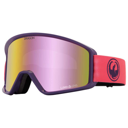 Dragon Alliance Dxt Otg Ski Goggles Purple Lumalens Pink Ion/CAT1