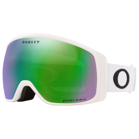 Oakley Flight Tracker Xm Prizm Snow Ski Goggles White Prizm Iridium Snow Jade/CAT3
