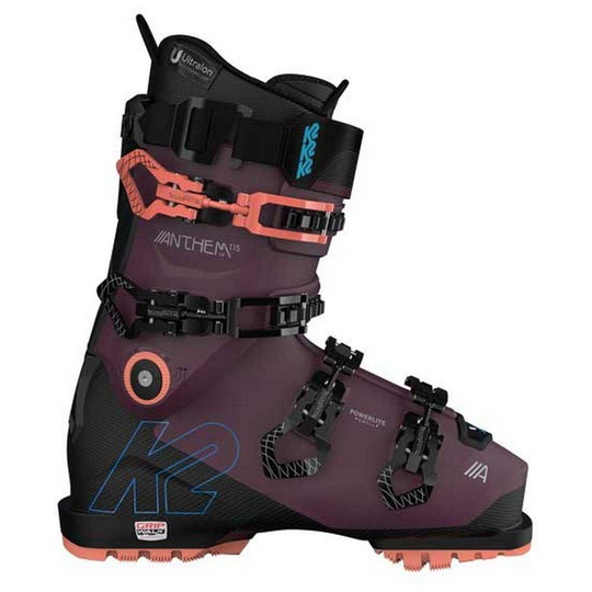 K2 Anthem 115 Mv Gripwalk Ski Boots Women Purple 25.5