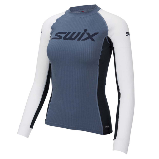 Swix Racex Long Sleeve T-shirt Grey L Woman