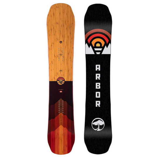 Arbor Shiloh Camber Snowboard Brown 156