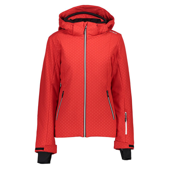 Cmp Zip Hood 39w1606 Jacket Red 2XS Woman