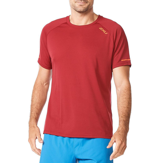 2xu Men's Aero T-shirt - Rhubarb