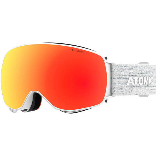 Atomic Revent Q Stereo Ski Goggles White Red Stereo/CAT3
