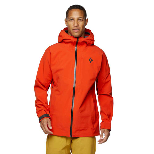 Black Diamond Recon Stretch Ski Shell Jacket Orange S Man