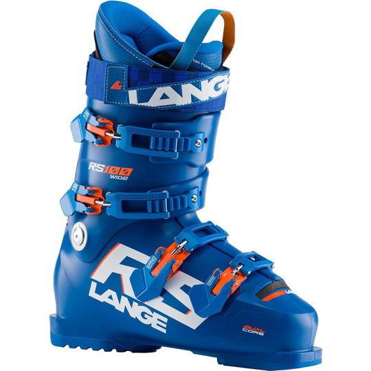 Lange Rs 100 Wide Alpine Ski Boots Blue 26.0