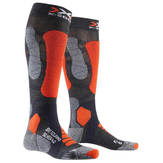 X-socks Ski Touring Silver 4.0 Socks Grey EU 39-41 Man