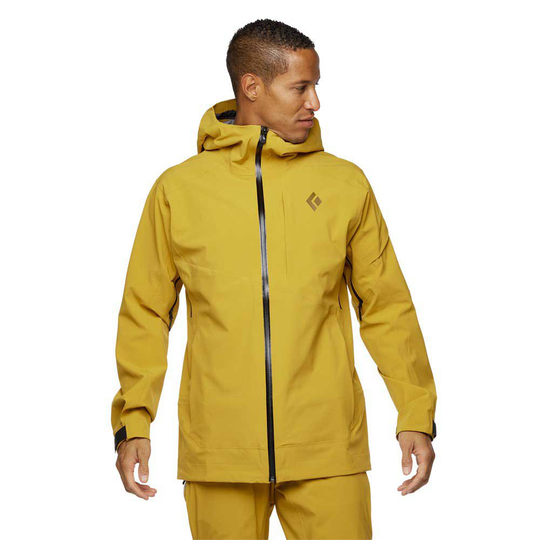 Black Diamond Recon Stretch Ski Shell Jacket Yellow S Man