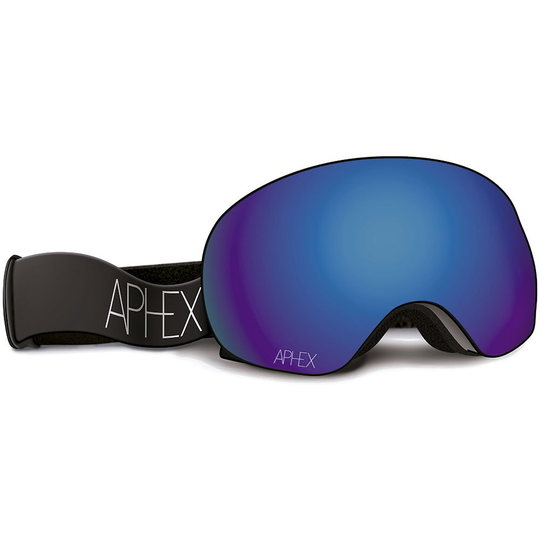 Aphex Xpr Ski Goggles Black Revo Blue/CAT2+Yellow/CAT1
