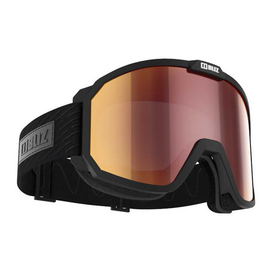 Bliz Rave Ski Goggles Black Brown With Red Multicoating/CAT3