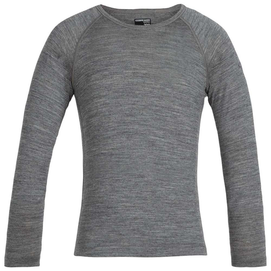 Icebreaker 200 Oasis Crew Merino Long Sleeve T-shirt Grey 8 Years Boy