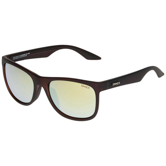 Sinner Rockford Sunglasses Black Yellow Oil/CAT3