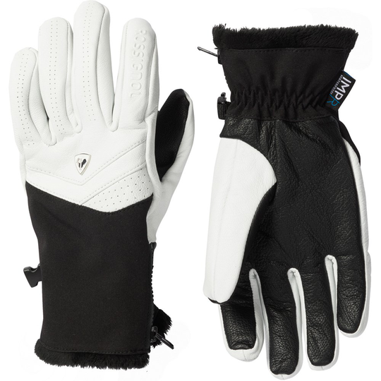 Rossignol Elite Leather Impr Gloves White,Black XL Woman