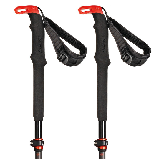 Atomic Bct Mountaineering Carbon Sqs Poles Red,Grey 115-135 cm