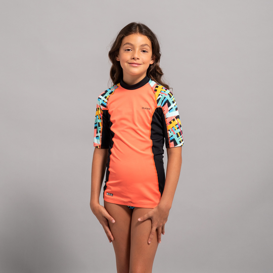 Girls' Short Sleeve Sun Top - Quartz Pink