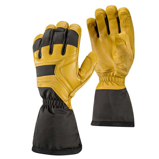 Black Diamond Crew Gloves Yellow,Black XS Man