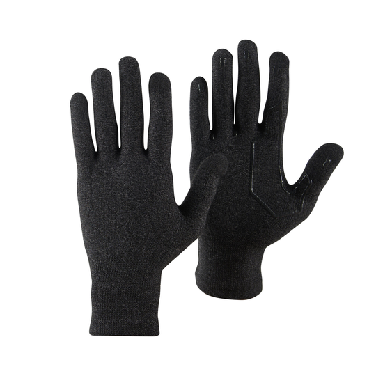 Adult Mountain Trekking Seamless Liner Gloves - MT500 Black