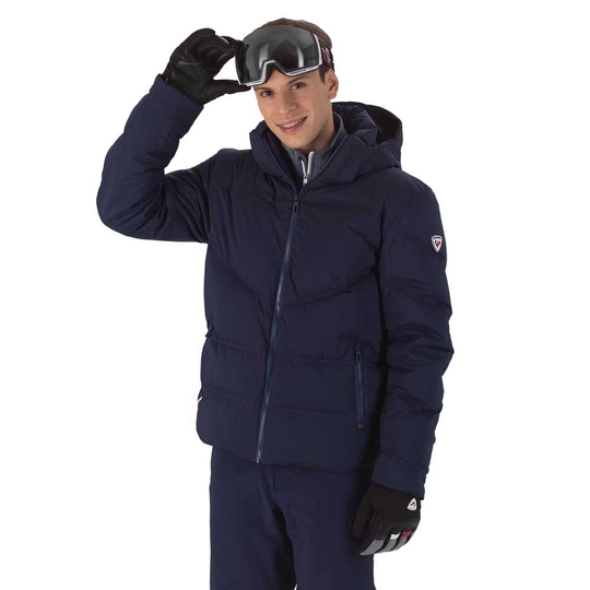 Rossignol Signature Merino Down Jacket Blue S Man