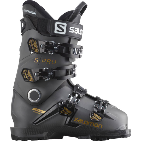 Salomon S/pro R90 Alpine Ski Boots Black 22-22.5
