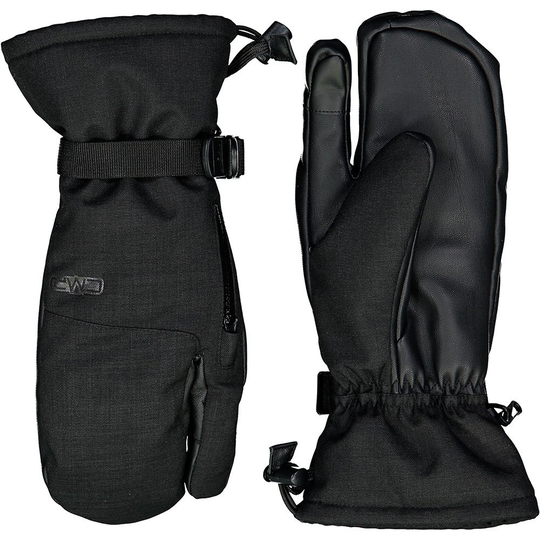 Cmp Ski 6525505 Mittens Black 10 Man