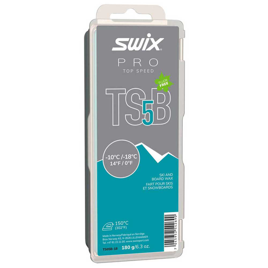Swix Ts5 -10ºc/-18ºc 180 G Board Wax Blue,Grey